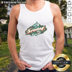Awesome Seattle Storm tank top featuring vibrant team colors and logo, perfect for sports fans and casual wear.