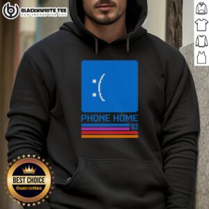 Original E.T. Crash Hoodie featuring iconic movie artwork, perfect for fans of the classic film and stylish comfort.