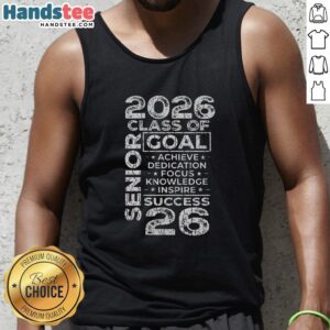 Awesome Graduation 2026 Tank Top featuring bold lettering and a stylish design, perfect for celebrating graduation day.