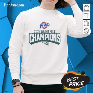 Premium Wagner Seahawks MAAC Water Polo Champions 2026 logo sweatshirt featuring vibrant team colors and design.