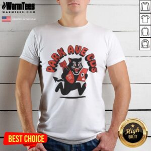 Alt Text: Premium Black Cat Park Ave Cos T-Shirt featuring a stylish design, perfect for cat lovers and casual wear enthusiasts.
