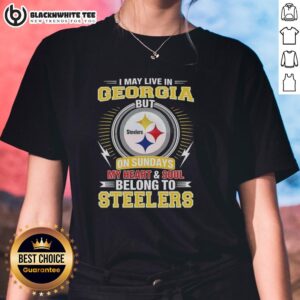 Awesome Pittsburgh Steelers NFL ladies tee, showcasing team pride for fans in Georgia, perfect for game day.