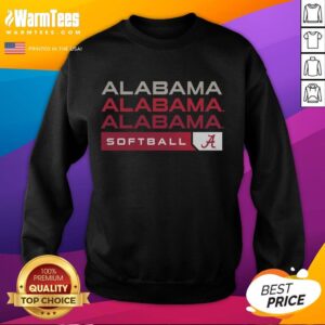 Hot Alabama Crimson Tide college softball hype sweatshirt in vibrant red, perfect for game day and showing team spirit.