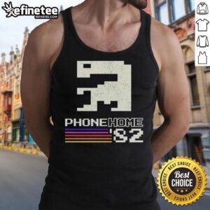 Hot Phone Home Signal Sent 82 Pixel Art Tank Top featuring vibrant retro design with colorful pixel graphics.