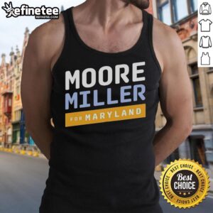 Original Moore Miller for Maryland tank top featuring a stylish design, perfect for casual wear and showing local pride.