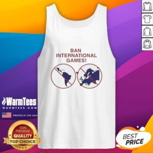 Nice Ban International Games Tank Top featuring vibrant colors and sporty design, perfect for athletic wear enthusiasts.