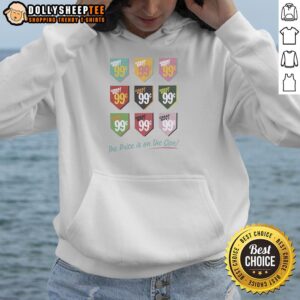 Nice Great Buy 99 hoodie with 'The Price Is On The Can' design, perfect for casual style and trendy fashion.
