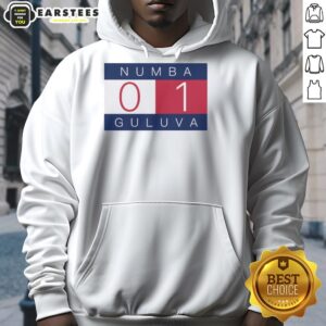 Hot Number One hoodie featuring Numba Gulava graphic design, perfect for trendy streetwear enthusiasts.