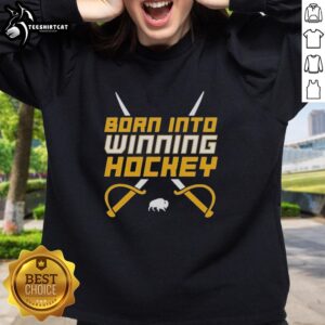 Good Buffalo Sabres NHL sweatshirt featuring crossed swords design, perfect for fans celebrating winning hockey.