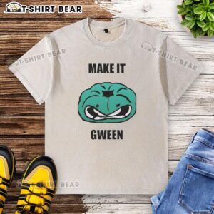 Alt Text: Premium Make It Gwen Washed T-Shirt in soft cotton, featuring a trendy design for a casual, stylish look.