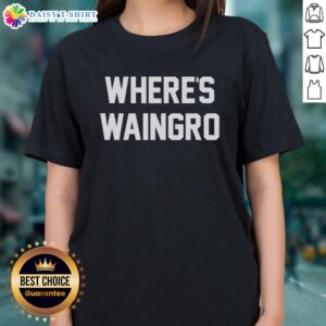 Official Where's Waingro Heat movie meme ladies tee featuring iconic scene and humorous design for fans.