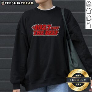 Official KBFF 102-7 The Beef Sweatshirt in stylish design, perfect for casual wear and showcasing your unique style.
