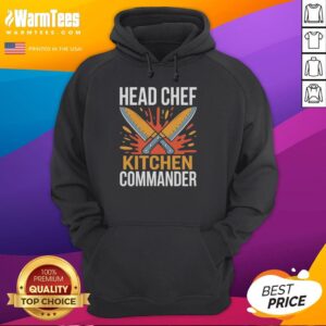 Official Double Knights Head Chef Kitchen Commander Graphic Hoodie featuring a bold design, perfect for culinary enthusiasts.