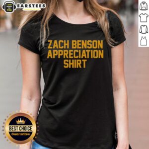 Premium Zach Benson Appreciation Buffalo Sabres Ladies Tee in stylish design, perfect for fans supporting their team.
