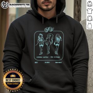Vintage hoodie featuring 'Good Summer Walker The Trilogy Over It Still Over It Finally Over It' design.