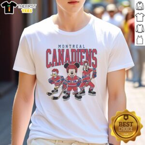 Good Montreal Canadiens Disney Team Ice Hockey T-Shirt featuring vibrant graphics and a stylish design for fans.
