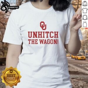 Nice Oklahoma Sooners Unhitch The Wagon Ladies Tee showcasing team spirit and style for fans of the Sooners.