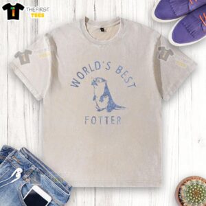 Alt Text: Awesome Worlds Best Father Washed T-Shirt featuring a stylish design perfect for proud dads.
