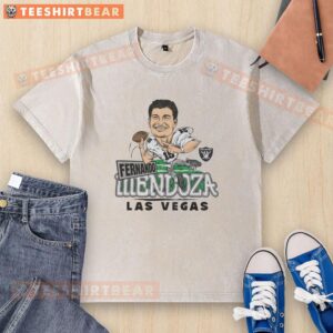 Nice Las Vegas Raiders Fernando Mendoza washed t-shirt featuring a stylish design for fans and collectors.