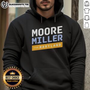 Premium Moore Miller for Maryland hoodie featuring a stylish design, perfect for fans and casual wear.