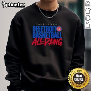 Premium Detroit Pistons All Dawg NBA Playoffs 2026 Sweatshirt showcasing team logo and stylish design.