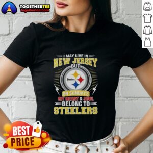 Awesome New Jersey NFL ladies tee showcasing Steelers pride, perfect for fans living in Georgia on game days.