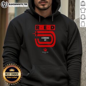 Good Star Wars Red Five Standing By X-Wing Rebels hoodie featuring iconic design and vibrant colors for fans.