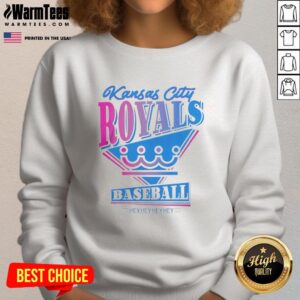 Alt Text: Original Kansas City Royals 2026 City Connect Hey Hey Hey Hey sweatshirt showcasing team colors and logo.