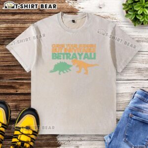 Awesome Sudden But Inevitable Betrayal washed t-shirt design featuring a bold graphic and vibrant colors.