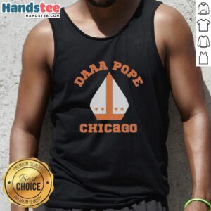 Official Mike Ditka Chicago Bears Daaa Pope Miter Hat Tank Top featuring iconic Bears design and vibrant colors.