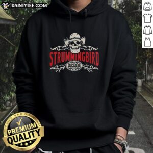 Alt Text: Original Strummingbird 2026 Festival exclusive hoodie featuring lineup details for October 17-18, Australia.