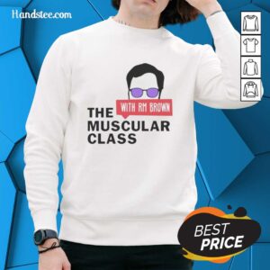 Premium Muscular Class Rm Brown Sweatshirt showcasing a stylish design for fitness enthusiasts.