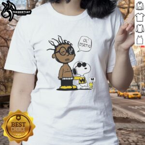 Original Peanuts Ol' Dirty Bastard Ladies Tee featuring colorful graphic design and soft fabric for casual wear.
