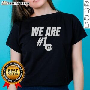 Good We Are Hashtag 1 Ladies Tee featuring a stylish design for women, perfect for casual wear and expressing personality.