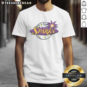 Awesome Los Angeles Sparks '97 T-Shirt featuring vibrant graphics and classic design, perfect for basketball fans.
