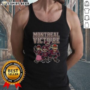 Nice Montreal Victoire Super Mario team ice hockey tank top featuring vibrant graphics and a stylish design.
