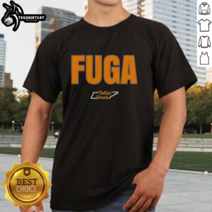 Good Fuga Tennessee Volunteers State Outline T-Shirt featuring bold orange design and iconic Volunteers logo.