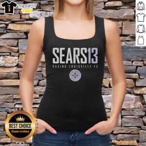 Nice Sears 13 Racing Louisville FC tank top featuring team colors and logo, perfect for fans and casual wear.