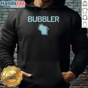 Cozy Nice Wisconsin Bubbler Map Hoodie featuring a detailed map design of Wisconsin's famous bubblers.
