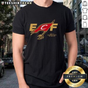 Alt Text: Premium Cleveland Cavaliers vs NY Knicks ECF Game 3 2026 flag t-shirt featuring vibrant team graphics and colors.