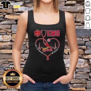 Hot St. Louis Cardinals nurse tank top featuring 'It's a Work of Heart' design, perfect for baseball fans and healthcare heroes.
