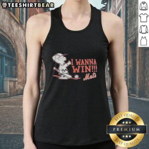 Pretty New York Mets x Charlie Brown I Wanna Win tank top featuring vibrant colors and a playful design for fans.