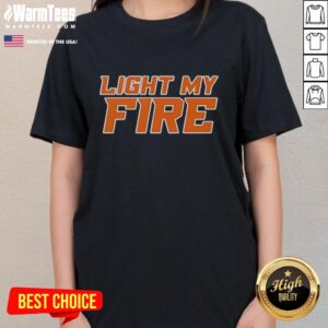 Official Light My Fire Ladies Tee featuring a stylish design, perfect for casual wear and expressing individuality.