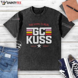 Sepp Kuss wearing a washed T-shirt from the Nice GC Kuss La Machine Team Jumbo Visma collection
