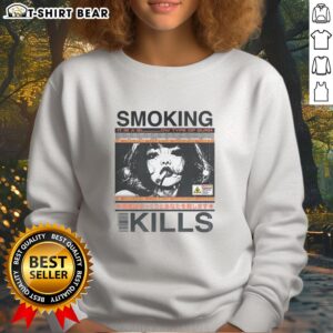 Alt Text: Retro manga anime graphic sweatshirt featuring Pretty Smoking Kills design, perfect for stylish casual wear.