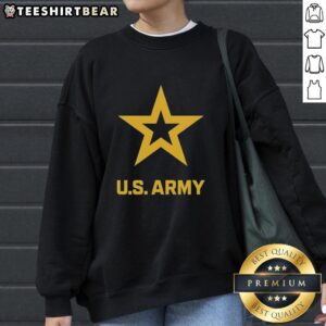 Official US Army Service Support Star Sweatshirt featuring a bold design and comfortable fit for military supporters.