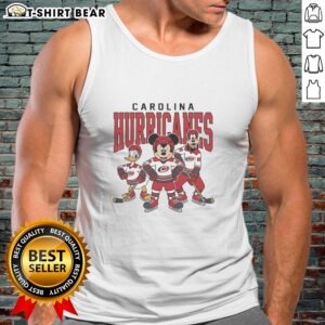 Nice Carolina Hurricanes Disney team ice hockey tank top featuring vibrant graphics and team colors, perfect for fans.