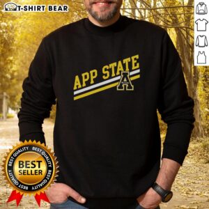 App State sideline sweatshirt featuring team colors and logo, perfect for game day and showing school spirit.