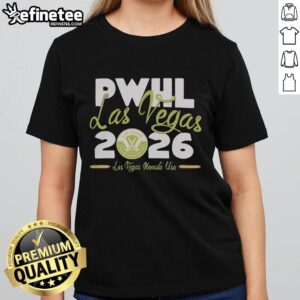 Official PWHL Las Vegas Stadium Essentials Gotcha Ladies Tee showcasing stylish design for women's hockey fans.