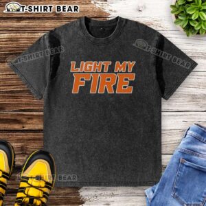 Original Light My Fire Washed T-Shirt featuring a vintage design in soft fabric, perfect for casual wear.